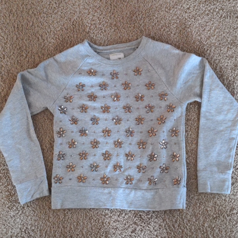 Crewcuts Girls Embellished Sweatshirt Size 12